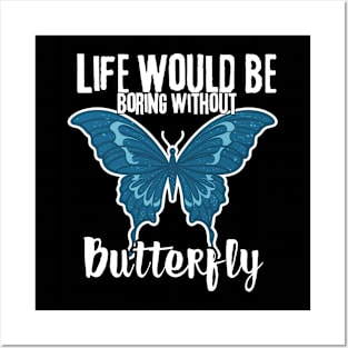 Blue Butterfly Posters and Art